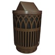 Waste Container in Brown with Swing Top 