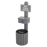 10 Gallon Barrel Dog Waste Station - Configurable