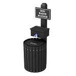 25 Gallon Barrel Dog Waste Station - Configurable