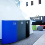 Spectrum 3-Stream Recycling Station | Blue-Gray-Black