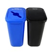 Comes as shown- 'Mixed Recyclables' in blue, and 'Waste' in black 