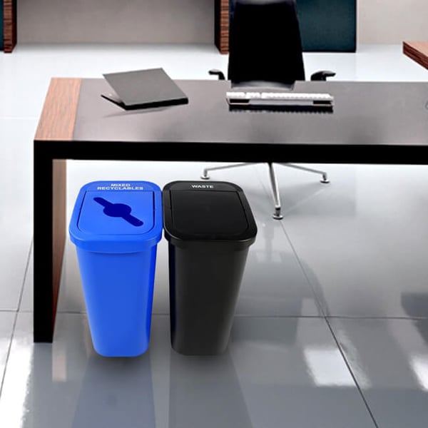 Makes office recycling simple and easy 