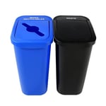 7 Gallon Deskside Sorter Recycling Combo