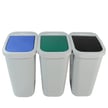 10 Gallon Deskside Sorter Three-Stream Recycling Station 