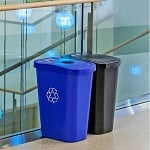 10 Gallon Deskside Sorter Recycling Combo - Configurable