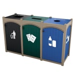 Dorset Topload Triple Recycling Station