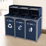 Durham 3-Stream Foodservice Recycling Station