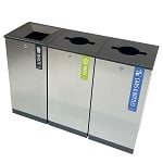 Edge Three-Stream Recycling Station - Long Labels - Configurable