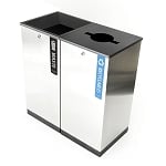 Edge Two-Stream Recycling Station - Long Labels - Configurable