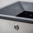 Each bin is equipped with a triangle lock 