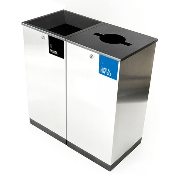 Edge Two-Stream Waste and Recycling Station 