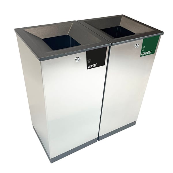 Edge Two-Stream Waste and Recycling Station 