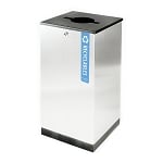 Edge Single Stream Recycling Receptacle - Long Label - Configurable