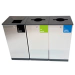 Edge Three-Stream Waste and Recycling Station