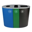 Cans & Bottles/Organics/Waste - Blue/Green/Black 