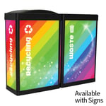 Ergocan Rainbow Sparkle Recycling Station