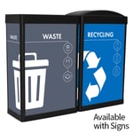 The Impact Ergocan Two-Stream Recycling Station - Configurable