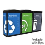 The Impact Ergocan Three-Stream Recycling Station - Configurable