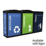 The Elite Ergocan Three-Stream Recycling Station - Configurable
