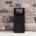 Evolve 50-Gallon Waste Cube with Canopy in Black