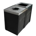 Evolve Two-Stream Double Cube Recycling Station - Configurable