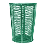 Expanded Metal Outdoor Waste in GREEN