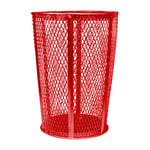 Expanded Metal Outdoor Waste in RED