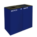 GeoCube Two-Stream Recycling Station | Double Blue