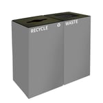 GeoCube Two-Stream Recycling Station | Double Slate