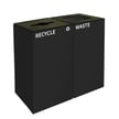 Comes as Shown: 'Recycle' and 'Waste' both units in Charcoal Black 