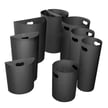 Rugged plastic bin liners are included with each unit 