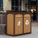 Houston 2-Stream Foodservice Recycling Station 