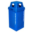 Prism Outdoor 36-Gallon Recycling Receptacle in Recycle Blue Gloss 