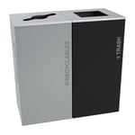 Black Tie Kaleidoscope XL Square Two-Stream Recycling Station - Configurable