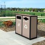 Keene Sideload Double Recycling Station