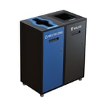 Lounge Double Recycling Station | Black