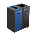 Lounge Double Recycling Station | Gray