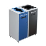 Lounge Double Recycling Station | White