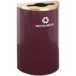 Glaro Half-Round Recycling Container 14 Gallon - Configurable