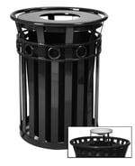 Oakley Configurable 40-Gal Decorative Waste Receptacle