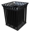 The Oakley Square Waste Container Shown in Black 