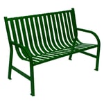 Oakley Collection Slatted Steel Bench | 4 ft - Configurable