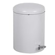 Industrial Step On Receptacle in White- 4 Gallon 