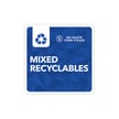 Mosaic mixed recyclables lid label 