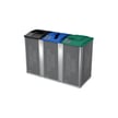 Mosaic 96 Gallon Triple Customizable Recycling Station 