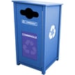 <center><font color="#669933"><b>Optional hinged flap-doors available. </b></font>Please contact us for more info.<br>Shown in Blue with Single Stream Opening 