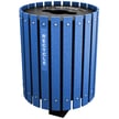 Posted Recycling and Waste Barrel with Lift Off Lid 