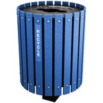 Posted Recycling and Waste Barrel with Lift Off Lid - Configurable