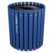 Recycling and Waste Barrel with Lift Off Lid 