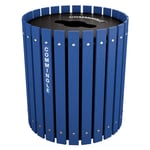 Recycling and Waste Barrel with Lift Off Lid - Configurable